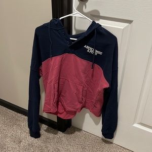 Abercrombie cropped shirt with a hood